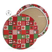 KIT 06 Capa de Sousplat Vermelha Bolas de Natal - 35 cm - Várias Cores e Estampas - Supla Jogo Americano KIT 06 Capa de Sousplat Vermelha Bolas de Natal - 35 cm - Várias Cores e Estampas - Supla Jogo Americano