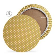 KIT 06 Capa de Sousplat Xadrez Cinza - 35 cm - Várias Cores e Estampas - Supla Jogo Americano