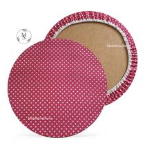 KIT 06 Capa de Sousplat Xadrez Vermelho - 35 cm - Várias Cores e Estampas - Supla Jogo Americano