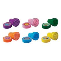 Kit 06 Carimbo Pedagógico Colorido Divertido Fun Garden Tilibra
