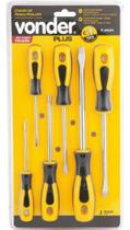 Kit 06 Chaves De Fenda E Philips Vonder