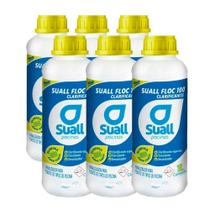 Kit 06 clarificante floculante decantador suall 1l cada