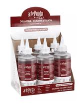 Kit 06 Cola Silicone Líquida 250ml Artesanato Artepunto Cor Super Transparente