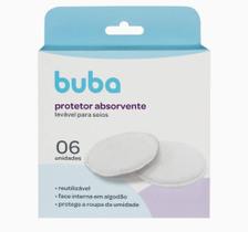 Kit 06 com Unidades de Protetores Absorventes Laváveis para Seios - Buba