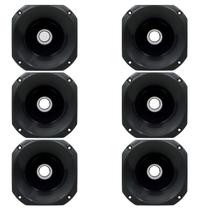 Kit 06 Cone Corneta Para Driver Curto 1450 Plástico Preto