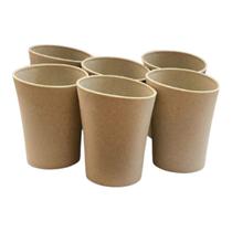 Kit 06 Copos Plastico Duro Resistente Bebidas 300ml Verde