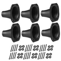 Kit 06 Cornetas LC 02 Retangular Driver Som Com Parafusos