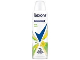 Kit 06 Desodorantes Antitranspirante Aerossol Feminino Rexona Erva Doce 72 horas 150ml