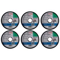 Kit 06 Discos de Corte para Esmerilhadeira Inox 4.1/2 7/8 Standard Reto Profissional - Bosch Kit 06 Discos de Corte para Esmerilhadeira Inox 4.1/2 7/8 Standard Reto Profissional - Bosch