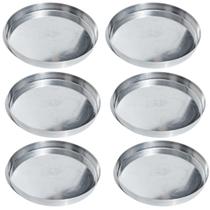 Kit 06 Formas de Pizza Nº 50 cm em Alumínio