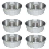 Kit 06 Formas de Torta Suiça 13,0X6,0X14,7 cm - Alumínio Roldan