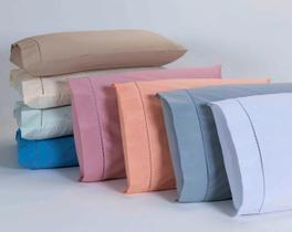 Kit 06 Fronhas 80X60Cm Percal 100% Algodo 180 Fios Ponto