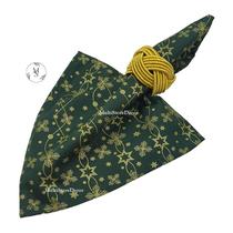 KIT 06 Guardanapo de Tecido 40 x 40cm Flor Estrelar Verde Natal - Acabamento Bainha - Várias Cores e Estampas KIT 06 Guardanapo de Tecido 40 x 40cm Flor Estrelar Verde Natal - Acabamento Bainha - Várias Cores e Estampas