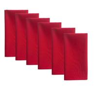 Kit 06 Guardanapos de Boca Tecido 100% Algodão Tricoline Vermelho Arrumadinho Enxovais Kit 06 Guardanapos de Boca Tecido 100% Algodão Tricoline Vermelho Arrumadinho Enxovais