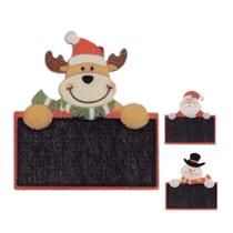 Kit 06 identificador de Prato Natalino Prendedores de Madeira Para Mesa Posta