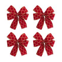 Kit 06 Laço Grande Para Arvore De Natal Decoração Enfeite