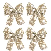 Kit 06 Laço Grande Para Arvore De Natal Decoração Enfeite