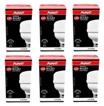 Kit 06 Lâmpada 20w Led Bulbo Bivolt E27 6500k Branco Avant