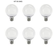 Kit 06 lâmpadas globo 100 led 9,5w - taschibra