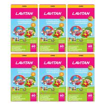 Kit 06 Lavitan Vitamina Kids Mast TuttiFrutti 60Comp - Cimed