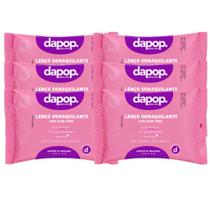 Kit 06 Lenço Demaquilante Dapop Aloe Vera 25 Unidades Kit 06 Lenço Demaquilante Dapop Aloe Vera 25 Unidades