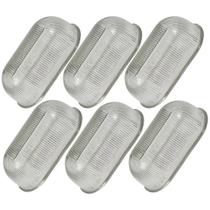 Kit 06 Lentes Cristal Samgel Para luminaria tartaruga Oval