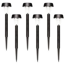 Kit 06 Luminária Solar Ecoforce Balizadoras Abs LED