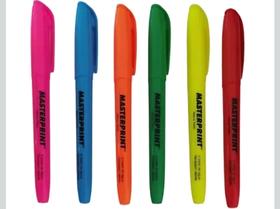Kit 06 Marca Texto Cores Neon Vibrante Sem Borrões