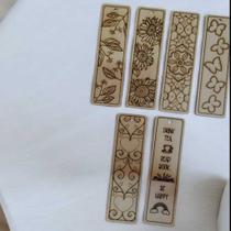 KIT 06 Marcador Livro MDF Cru 3mm 19,x5 cm c/ Furo KIT 06 Marcador Livro MDF Cru 3mm 19,x5 cm c/ Furo