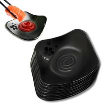 Kit 06 Molheira Funda Japonês Porta Shoyu Molhos Oriental Melamina Comida Japonesa 13,5cm x 4cm