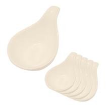 Kit 06 Molheiras de Melamina Branca Premium 12cm Leve Resistente - 100mL - Bestfer Kit 06 Molheiras de Melamina Branca Premium 12cm Leve Resistente - 100mL - Bestfer