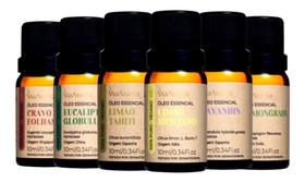 Kit 06 Óleos Essenciais 100% Puro Via Aroma Lavanda Eucaliptus Menta Tangerina Lavandin Alecrim Kit 06 Óleos Essenciais 100% Puro Via Aroma Lavanda Eucaliptus Menta Tangerina Lavandin Alecrim