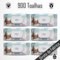 Kit 06 Pacotes Toalhas Umedecidas INFÂNCIA FELIZ - 150 folhas - Produto 100% Vegano Kit 06 Pacotes Toalhas Umedecidas INFÂNCIA FELIZ - 150 folhas - Produto 100% Vegano