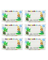 Kit 06 Pacotes Toalhas Umidecidas Cotton Bom 50 Unidades