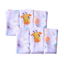 Kit 06 Paninhos de Boca Bebê Babete Fraldinha Bordado