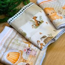 Kit 06 Pano De Prato Sacaria Premium Estampado 100% Algodão