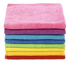 Kit 06 Pano Microfibra Toalha Flanela. - Cialar