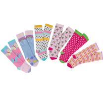 Kit 06 Pares de Meia Infantil Menina Galochita