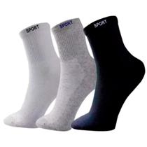 Kit 06 Pares De Meias Cano Alto Masculino Sport Kit 06 Pares De Meias Cano Alto Masculino Sport