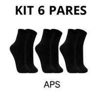Kit 06 Pares Meia Masculina Feminino unissex Cano Alto Sport Algodão Direto da Fábrica