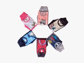 Kit 06 Peças Moletom Menino e Menina Conjuntos Estampados Infantil e Juvenil