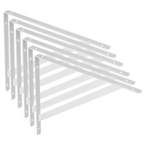 Kit 06 Peças Suporte Prateleira Mão Francesa 23 x 14 cm Fertak