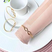 Kit 06 Porta Guardanapo Argola Mesa Posta Infinito