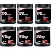 KIT 06 POTES Pré Treino EXTREME PREWORKOUT 150G - HVSPORTS