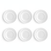 Kit 06 Prato Fundo Sopa Linha Relevo Dunas Germer Porcelanas Kit 06 Prato Fundo Sopa Linha Relevo Dunas Germer Porcelanas