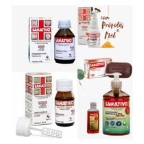 Kit 06 Produtos Sanativo Antisséptico Elixir Para Feridas