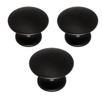 Kit 06 Puxadores Ponto Redondo 31,5mm + Parafusos Móveis