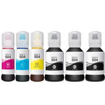 Kit 06 Recarga de Tinta T504 504 para L6171 CMYK