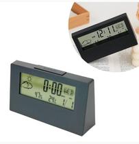 Kit 06 Relógio Despertador de Mesa Tempo Data Hora Alarme