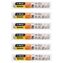 Kit 06 Rolos Big Rende Plus Parede e Madeira Atlas 46cm